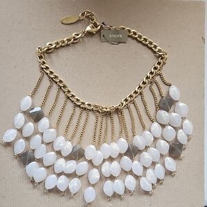Chico's Gold and Cream Necklace